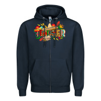 Navy cinco de mayo teacher Zipper Hoodie - CowGirlArtShop