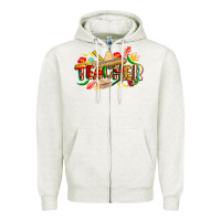 Oatmeal Heather cinco de mayo teacher Zipper Hoodie - CowGirlArtShop