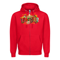 Red cinco de mayo teacher Zipper Hoodie - CowGirlArtShop