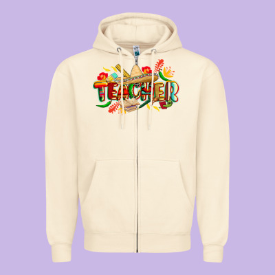 Cinco De Mayo Teacher Zipper Hoodie Designed By Cowgirlartshop