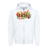 White cinco de mayo teacher Zipper Hoodie - CowGirlArtShop