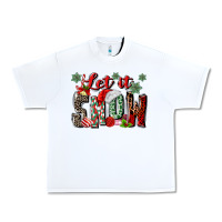 White let it snow Urban Heavy Tee - MaliasSmallBusiness