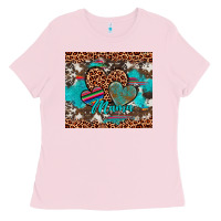 Bubblegum Pink hearts mama Ladies Tee - Artiststas
