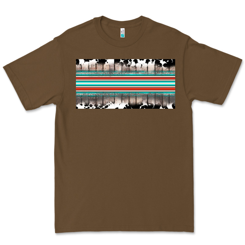 Western Cowhide Serape Sunflower Mama License Plate Premium Tee by BarkalooDesign | Teevron