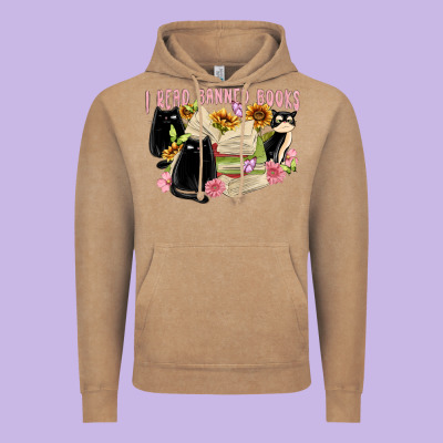 ı Read Banned Books Vintage Hoodie Designed By Maliassmallbusiness