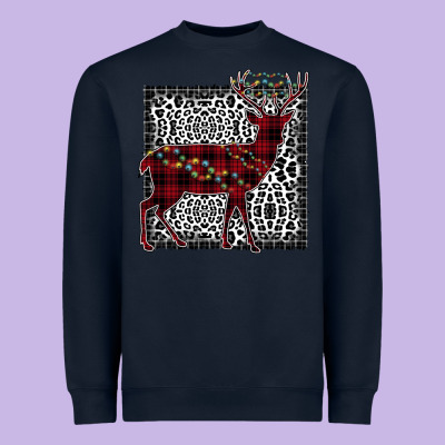 Christmas Deer Heavyweight Sweatshirt Designed By Bettercallsaul