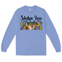 Colony Blue western shiba inu mom Long Sleeve Tee - RanaPortraitStore