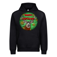 Black mule buck deer head christmas Urban Hoodie - LillyAllenDesigns