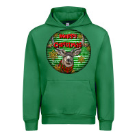 Emerald mule buck deer head christmas Urban Hoodie - LillyAllenDesigns