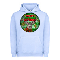 Pigment Grape Ice mule buck deer head christmas Urban Hoodie - LillyAllenDesigns