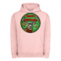 Pigment Salmon mule buck deer head christmas Urban Hoodie - LillyAllenDesigns