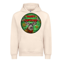 Sandshell mule buck deer head christmas Urban Hoodie - LillyAllenDesigns