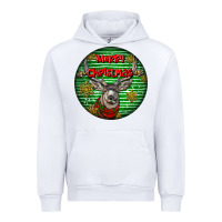 White mule buck deer head christmas Urban Hoodie - LillyAllenDesigns