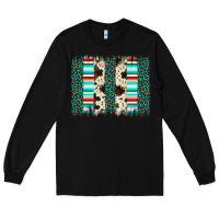 Black leopard cowhide brush stroke Long Sleeve Tee - Artiststas
