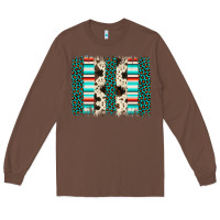 Chestnut leopard cowhide brush stroke Long Sleeve Tee - Artiststas