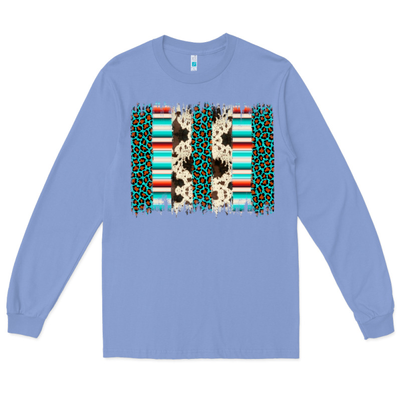 Leopard Cowhide Brush Stroke Long Sleeve Tee by Artiststas | Teevron