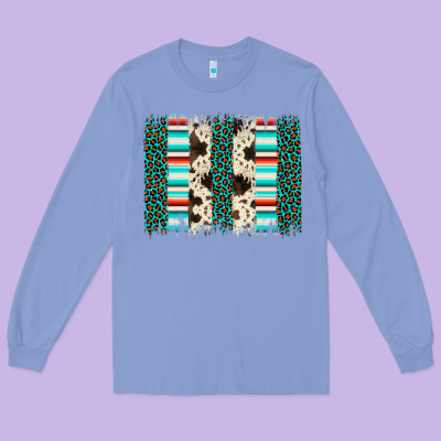 Leopard Cowhide Brush Stroke Long Sleeve Tee Designed By Artiststas