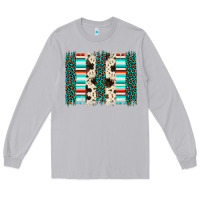 Moon Dust leopard cowhide brush stroke Long Sleeve Tee - Artiststas