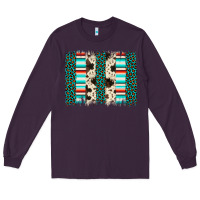 Plum leopard cowhide brush stroke Long Sleeve Tee - Artiststas