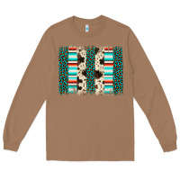 Toasted Coconut leopard cowhide brush stroke Long Sleeve Tee - Artiststas