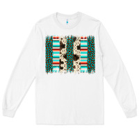 White leopard cowhide brush stroke Long Sleeve Tee - Artiststas