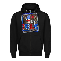 Black 4th of july Zipper Hoodie - CowGirlArtShop