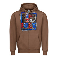 Chestnut 4th of july Zipper Hoodie - CowGirlArtShop