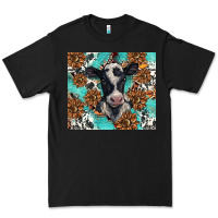 Black western black and white cow Premium Tee - BarkalooDesign