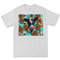 Dove Grey western black and white cow Premium Tee - BarkalooDesign