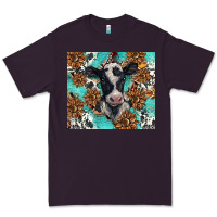 Plum western black and white cow Premium Tee - BarkalooDesign