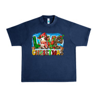Navy love christmas cow Urban Heavy Tee - MaliasSmallBusiness