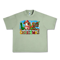 Oil Green love christmas cow Urban Heavy Tee - MaliasSmallBusiness