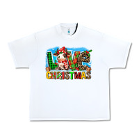White love christmas cow Urban Heavy Tee - MaliasSmallBusiness