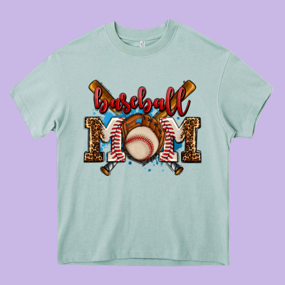 Baseball Mom Heavy Core Tee Designed By Adodesignshop