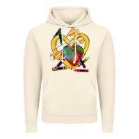 Vintage Artic heart pencil Vintage Hoodie - NancyCooperArtShop