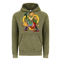 Vintage Olive heart pencil Vintage Hoodie - NancyCooperArtShop