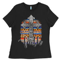 Black western faith Ladies Tee - AdoDesignShop