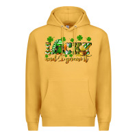 Mustard Lucky and i gnome it St. Patrick's Day Premium Hoodie - CowGirlArtShop