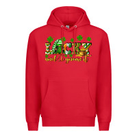 Red Lucky and i gnome it St. Patrick's Day Premium Hoodie - CowGirlArtShop
