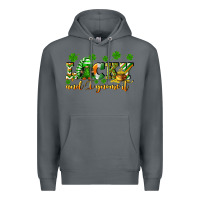 Rock Lucky and i gnome it St. Patrick's Day Premium Hoodie - CowGirlArtShop