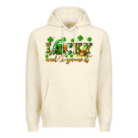 Sandshell Lucky and i gnome it St. Patrick's Day Premium Hoodie - CowGirlArtShop