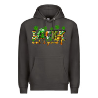 Smoke Lucky and i gnome it St. Patrick's Day Premium Hoodie - CowGirlArtShop