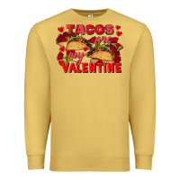 Antique Gold Tacos are my Valentine Valentine's Day Premium Sweatshirt - FaDigitalArtStudio