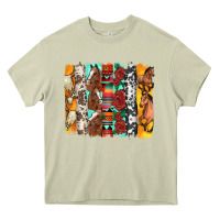Mossy western horses roses and bullskulls wıth cowhide amd serape brushstro Heavy Core Tee - Artiststas