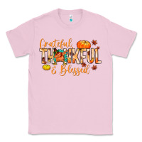 Bubblegum Pink grateful thankful and blessed Classic Tee - MaliasSmallBusiness