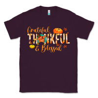 Plum grateful thankful and blessed Classic Tee - MaliasSmallBusiness