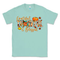 Seafoam grateful thankful and blessed Classic Tee - MaliasSmallBusiness