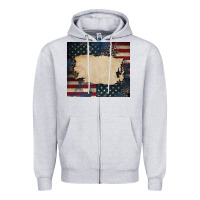 American Flag Add Your Text Zipper Hoodie | Teevron