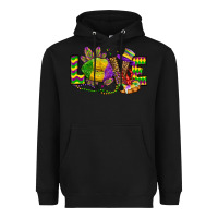 Black love lips mardi gras Heavyweight Hoodie - OliviaCreatesArt