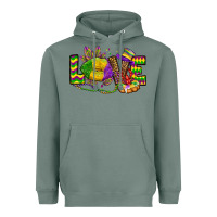 Sage love lips mardi gras Heavyweight Hoodie - OliviaCreatesArt